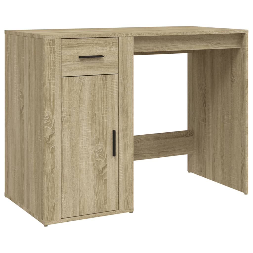Desk Sonoma Oak 100x49x75 cm Engineered Wood